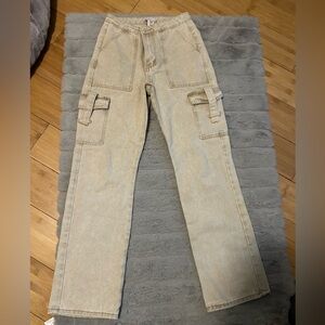 Size 0, Tan Cargo Jeans!